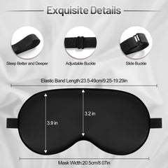 SpacePower Sleep Mask blackout design blocks light for deeper rest.