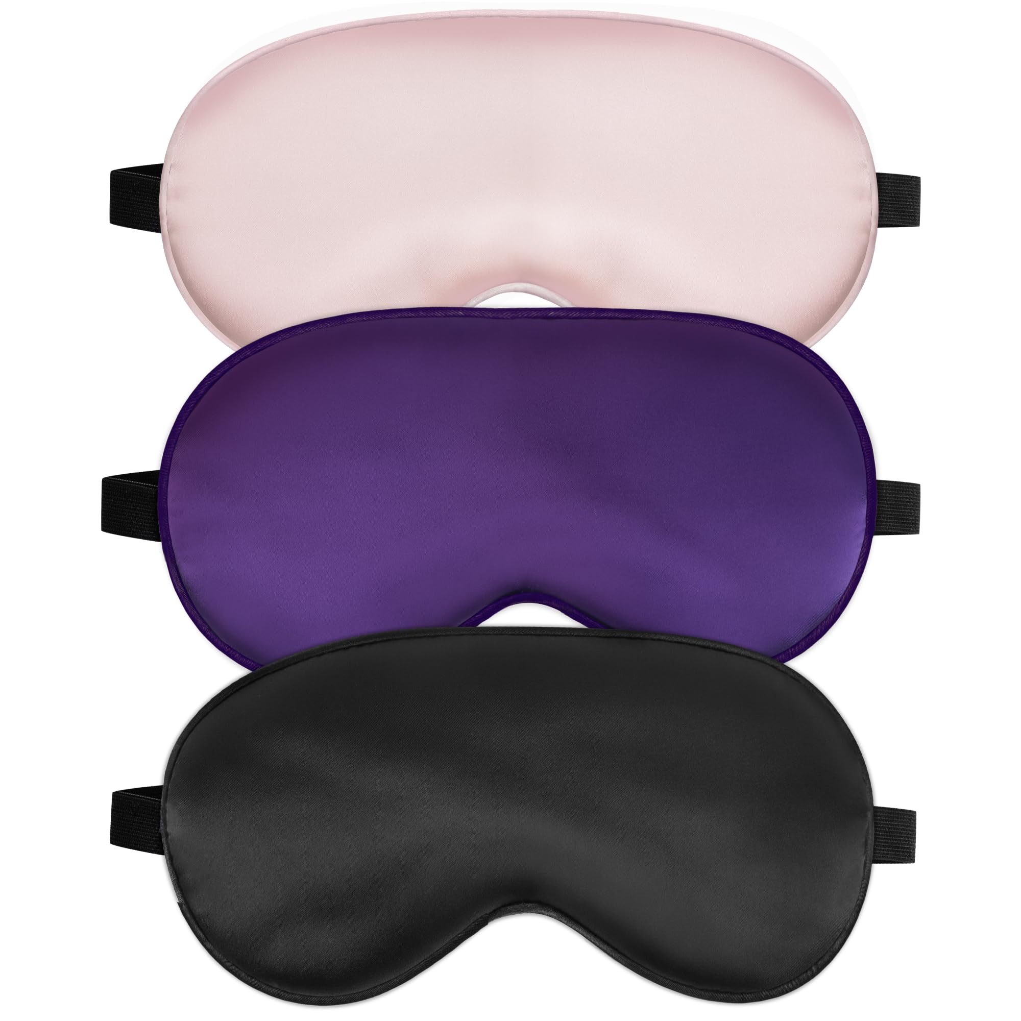 SpacePower Sleep Mask silk comfort close-up on skin provides breathable, gentle coverage.