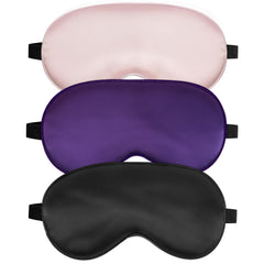SpacePower Sleep Mask silk comfort close-up on skin provides breathable, gentle coverage.