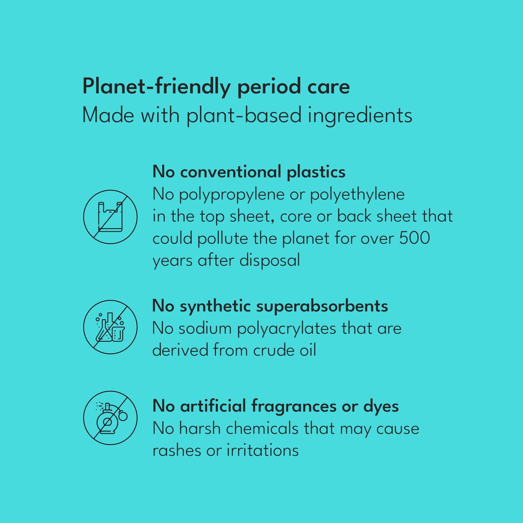 Sparkle plant-based top sheet detail showcasing soft, skin-friendly contact