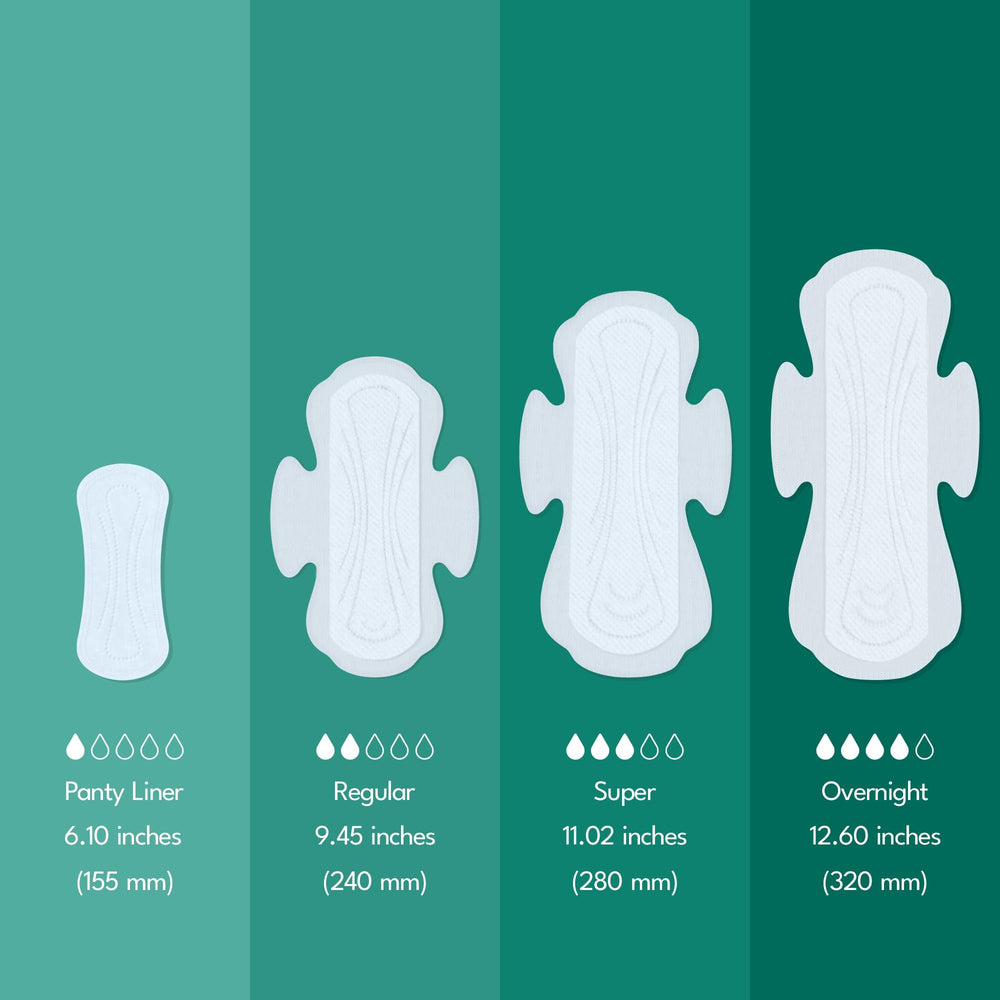 Sparkle Ultra Pads label notes absence of synthetic absorbents.