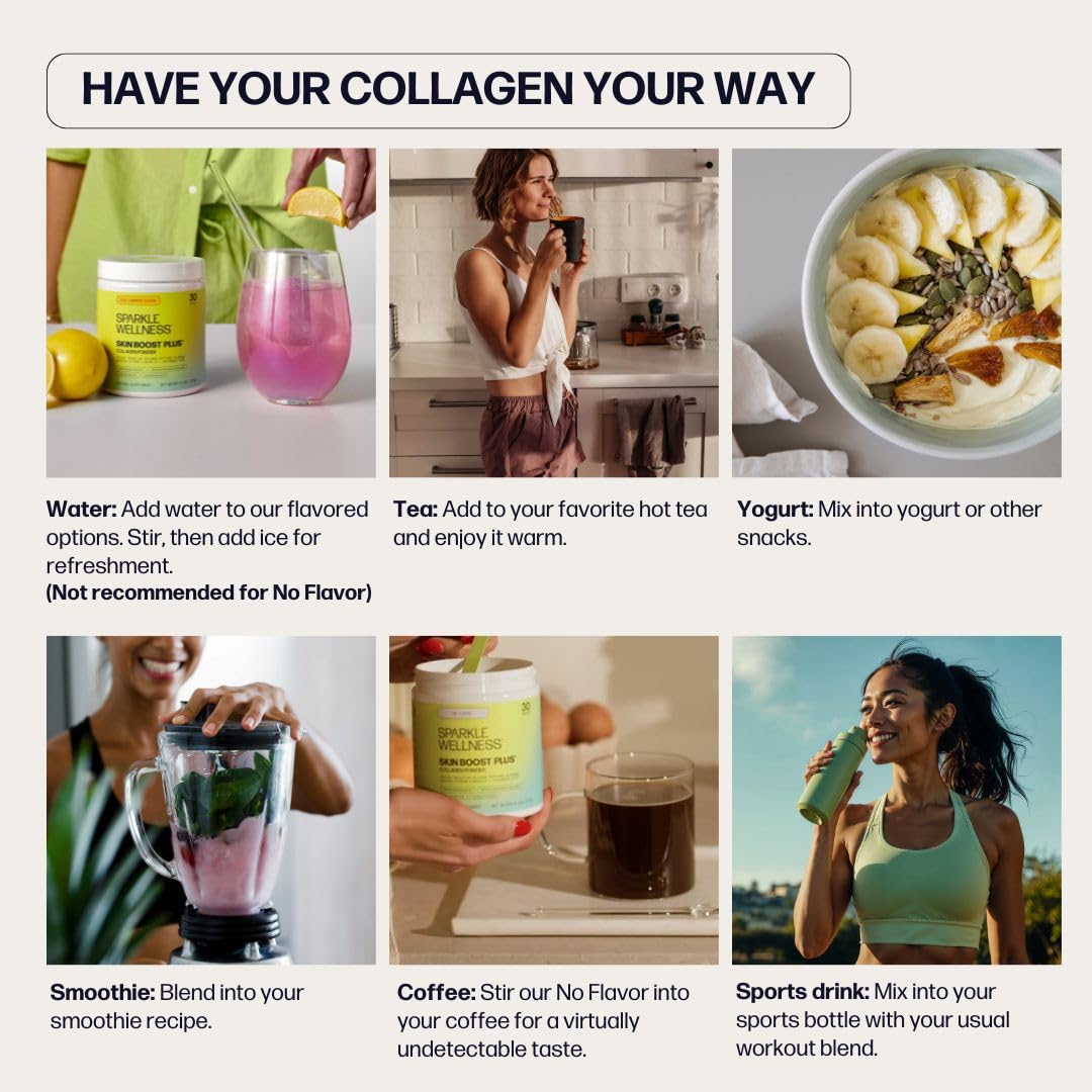 Sparkle Wellness Verisol in morning coffee routine.