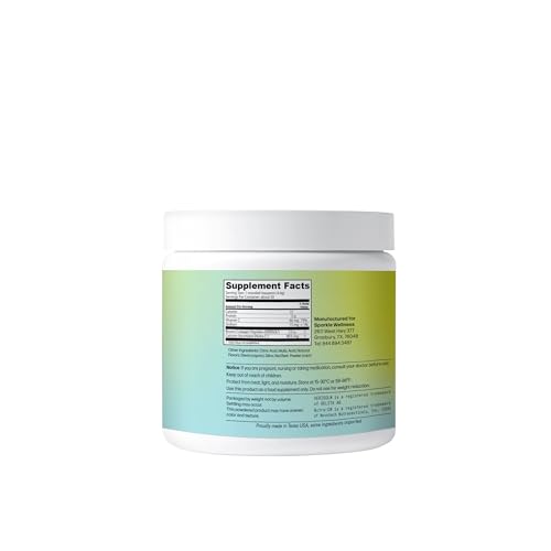 Sparkle Wellness Skin Boost Acai Lemonade glass is ready to sip.