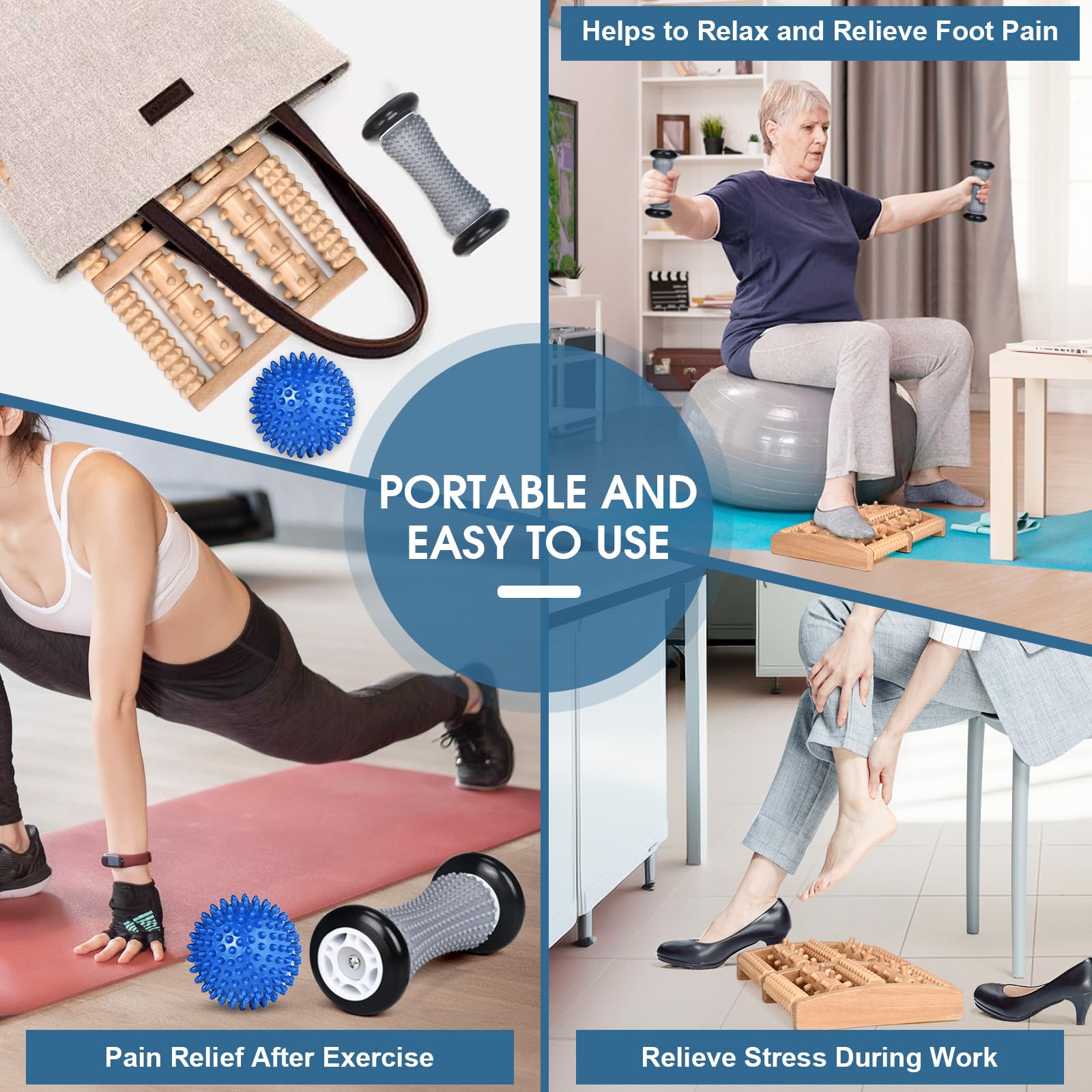 Specaniu foot massage ball for precise plantar support and toe relief.