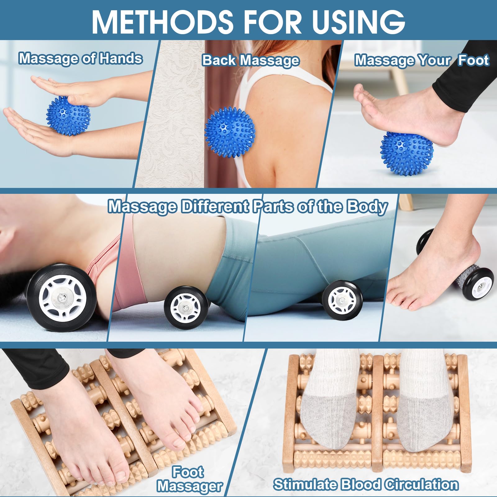 Specaniu separate roller massager for targeted foot and hand massage.