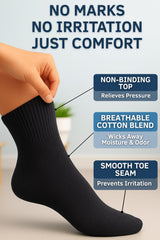 Special Essentials diabetic sock cushions the sole and reinforces the heel for extra support.