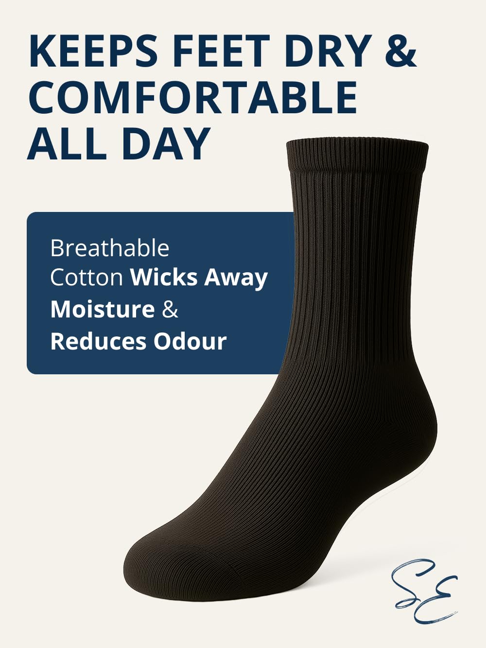 Special Essentials diabetic socks offer soft cushioning and gentle support for sensitive feet.
