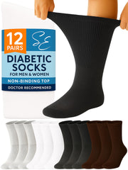 Special Essentials diabetic socks with extra-wide top for comfortable non-binding wear.