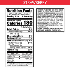 Special K Bar Protein Strawberry close-up highlights strawberry pieces for flavor.