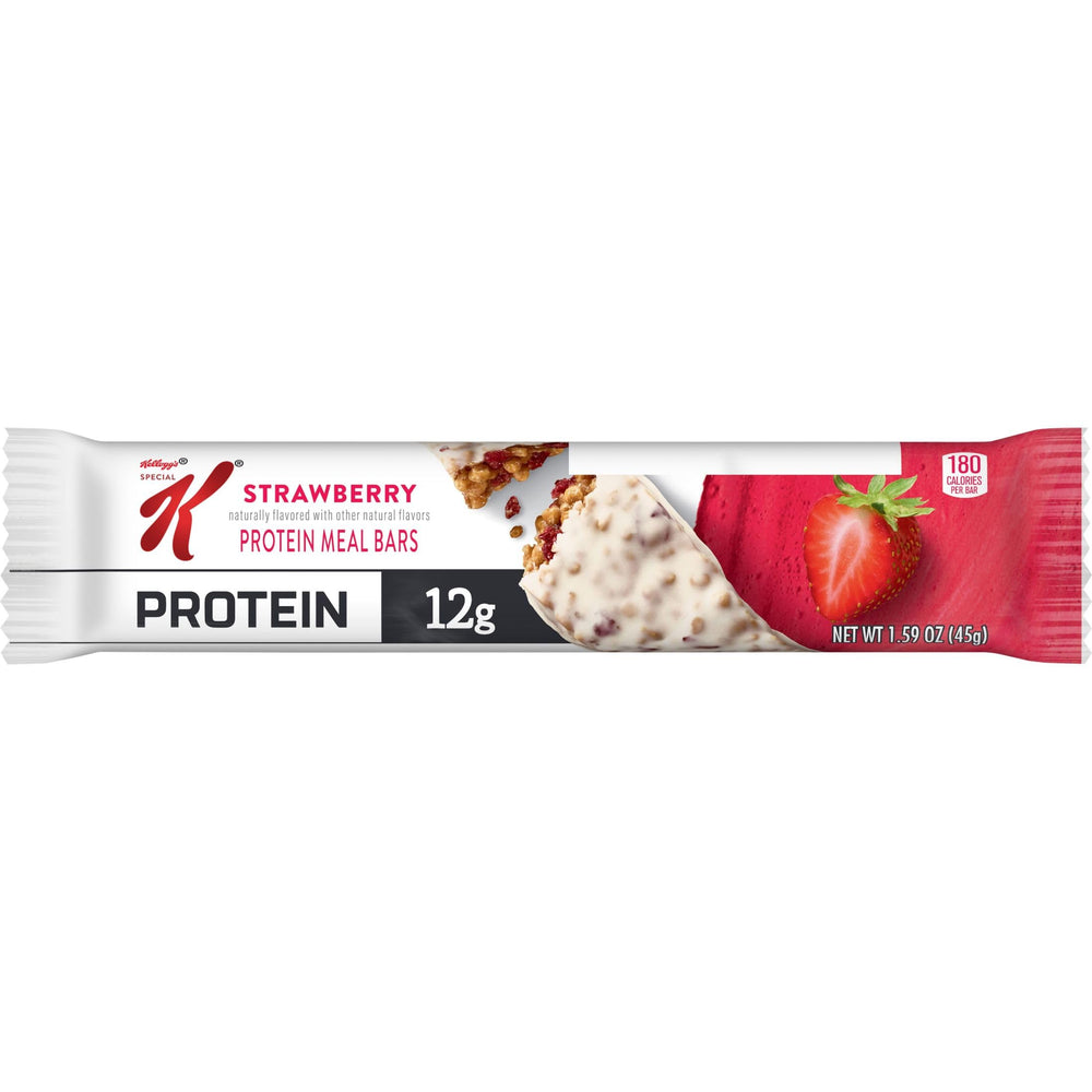Nutrition panel highlights 12g protein and 9g fiber per bar.
