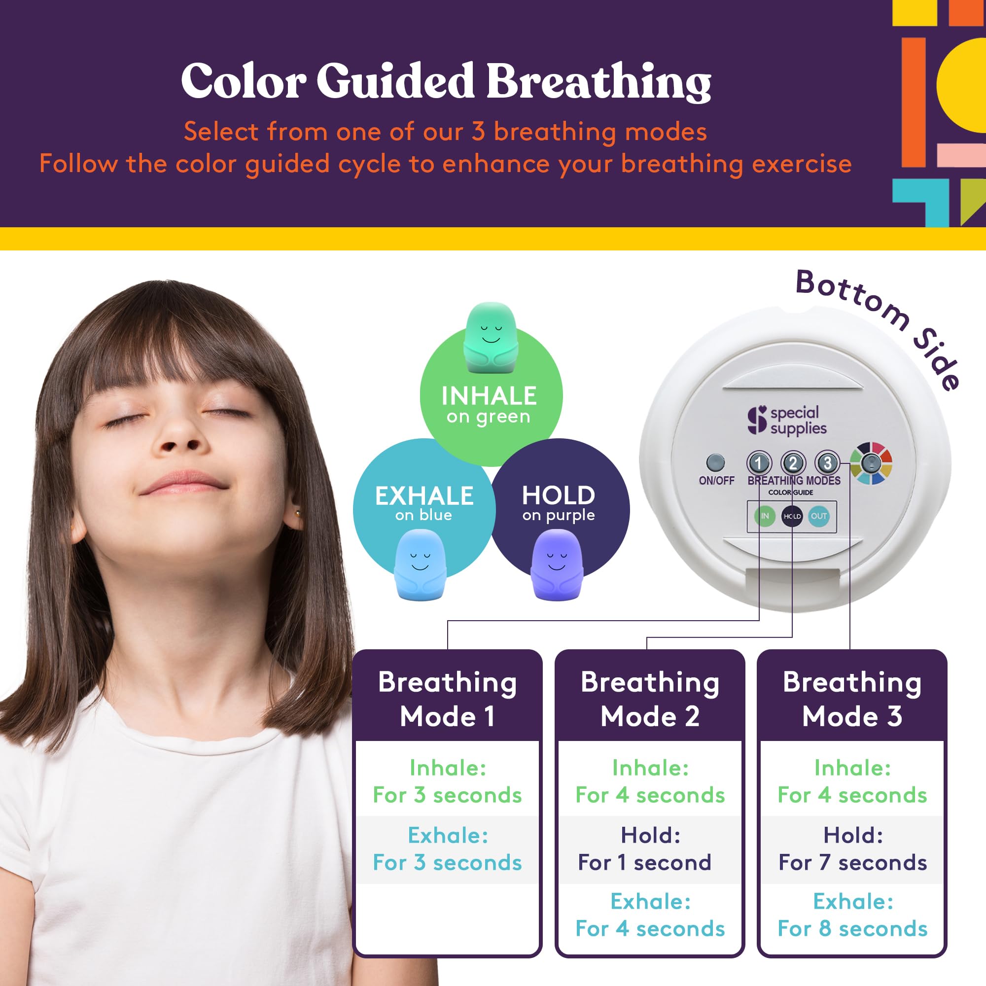 Special Supplies color-changing nightlight showcases eight soothing hues for meditation