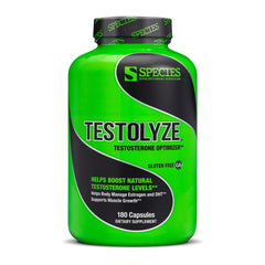 Species Nutrition Testolyze bottle front view for daily testosterone support.