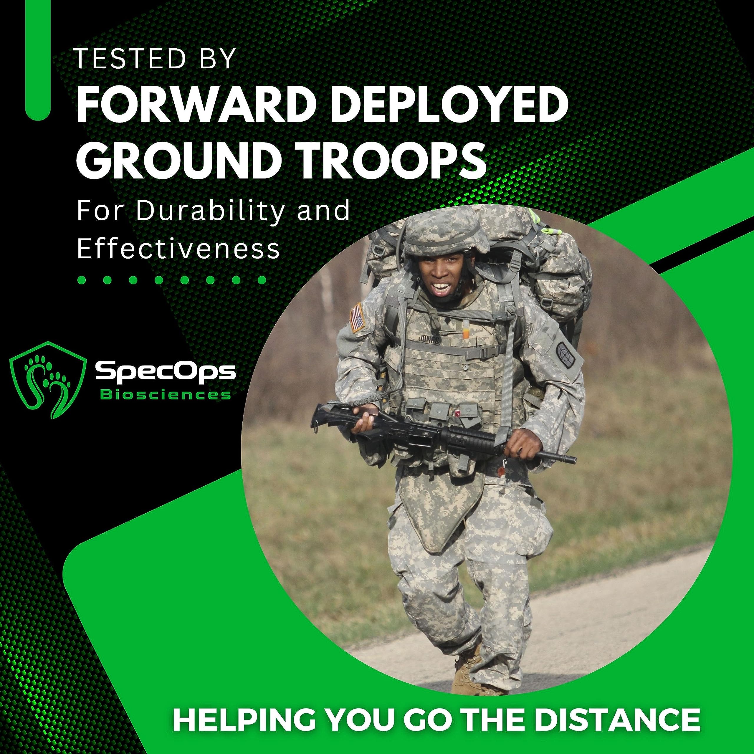 SpecOps Biosciences premium 408-square-inch moleskin offers large coverage for high-mileage use.