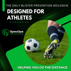 SpecOps Biosciences sweat-proof adhesion endures sweat and movement without lifting.