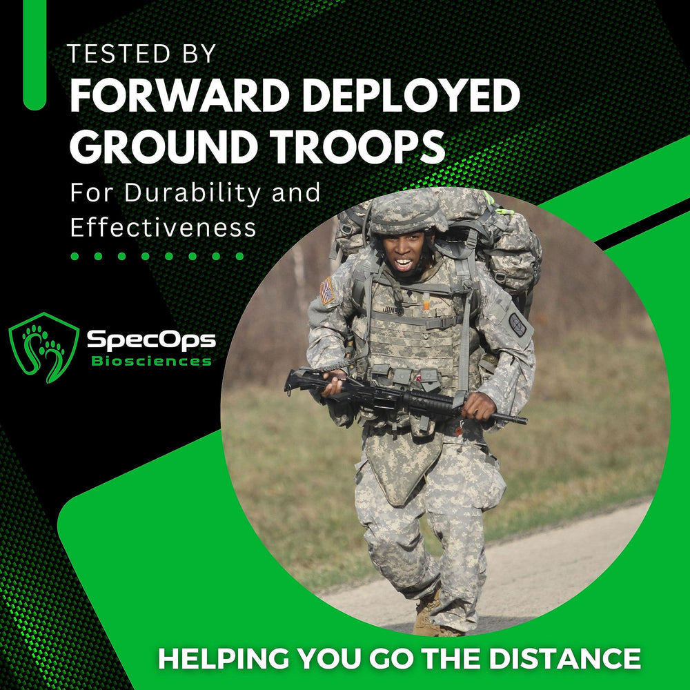 Athlete applies SpecOps SkinShield Pro before a run to reduce friction