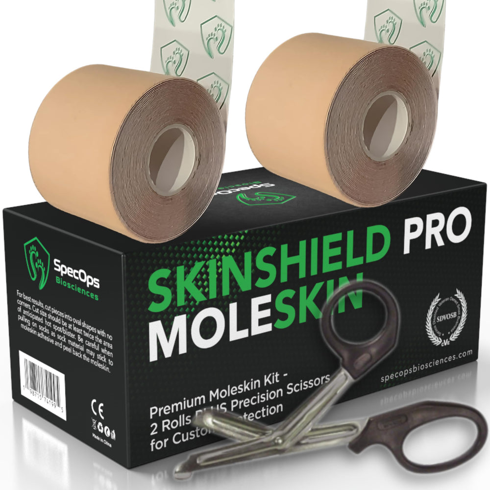 SpecOps SkinShield Pro moleskin rolls ready to prevent friction during hikes