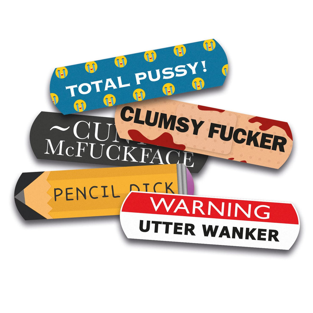 Spencer & Fleetwood Add Insult to Injury plasters tin in close-up, a cheeky gift idea for humor.