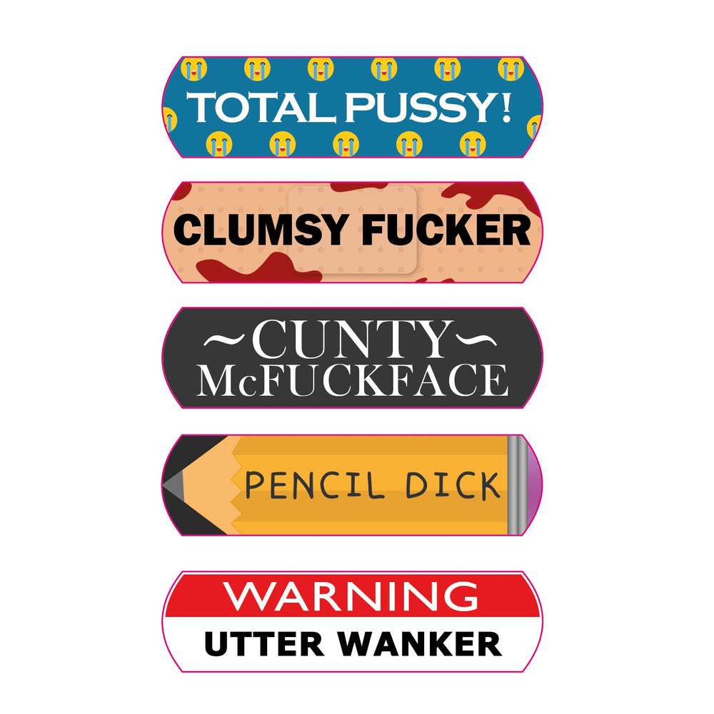 Spencer & Fleetwood offensive plasters pack in bright tin, adds playful drama to quick style fixes.