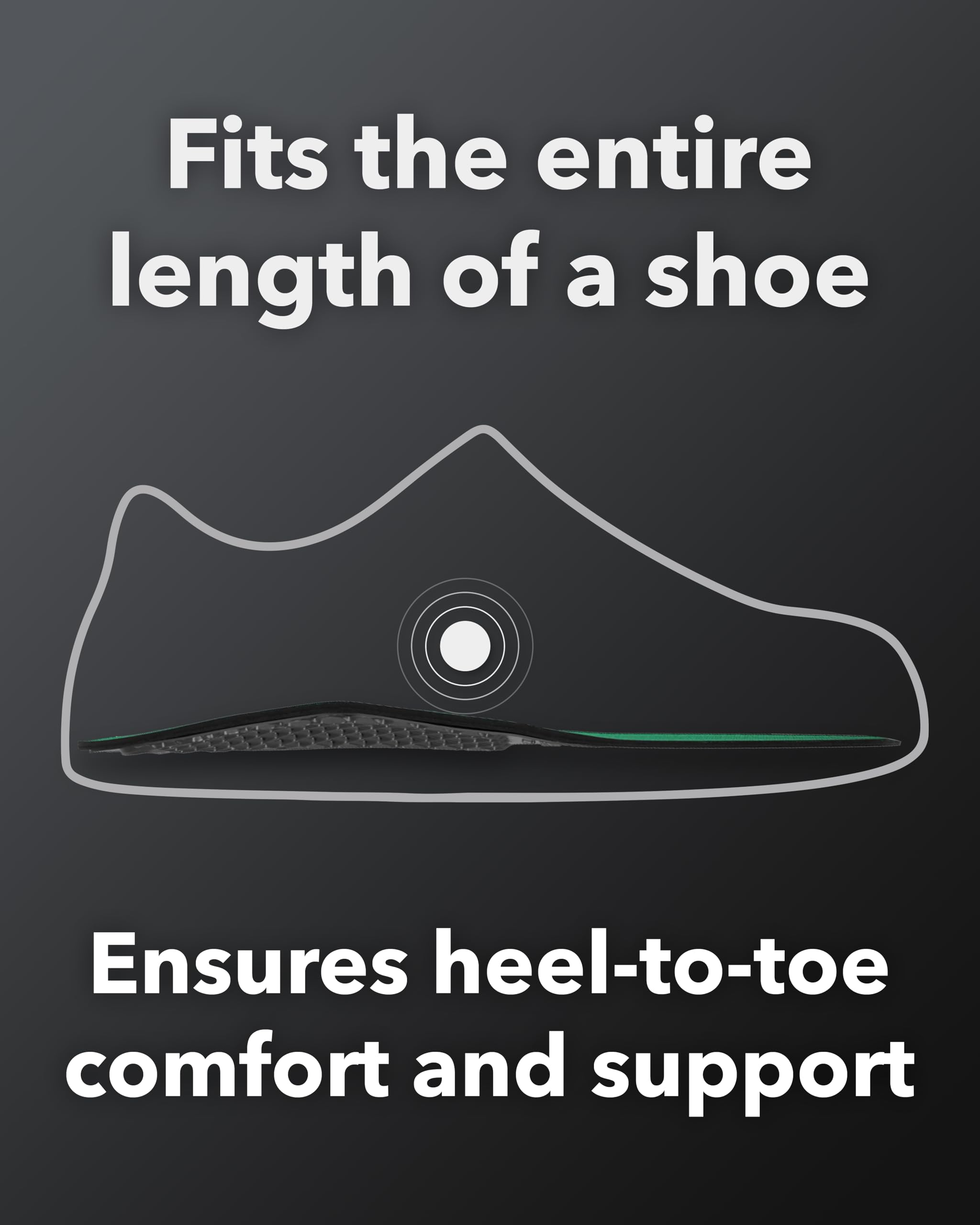 Spenco Rx women's size 7-8.5 insole designed for daily wear.