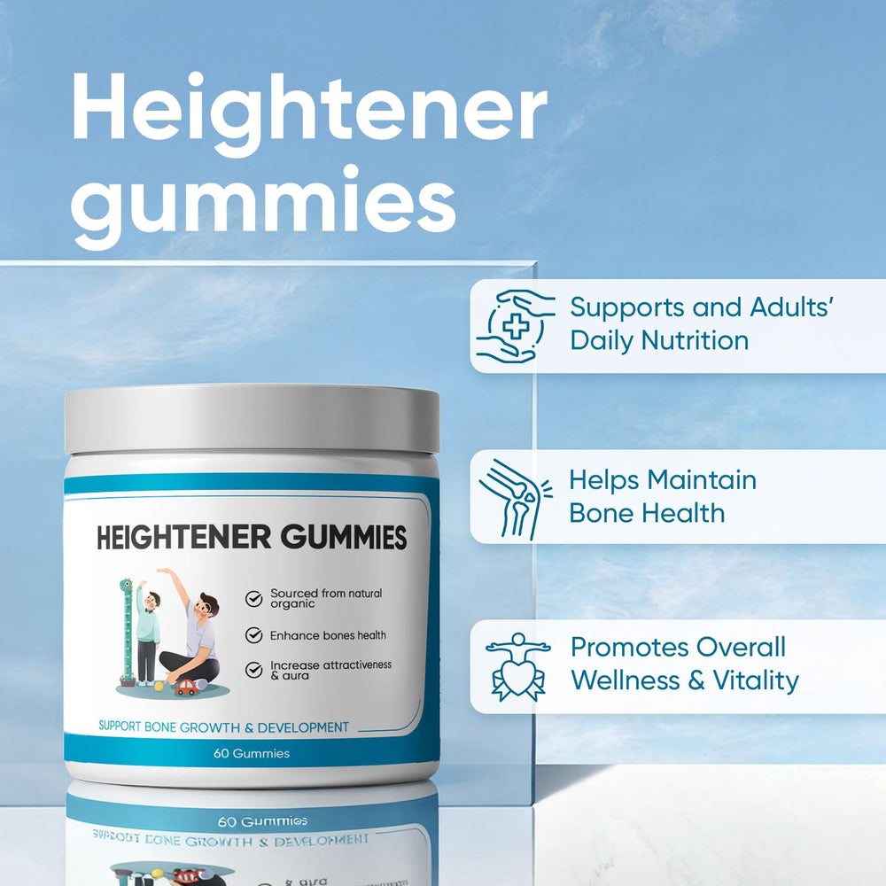 SPEORARY Heightener Gummies bottle side view showing convenient daily use
