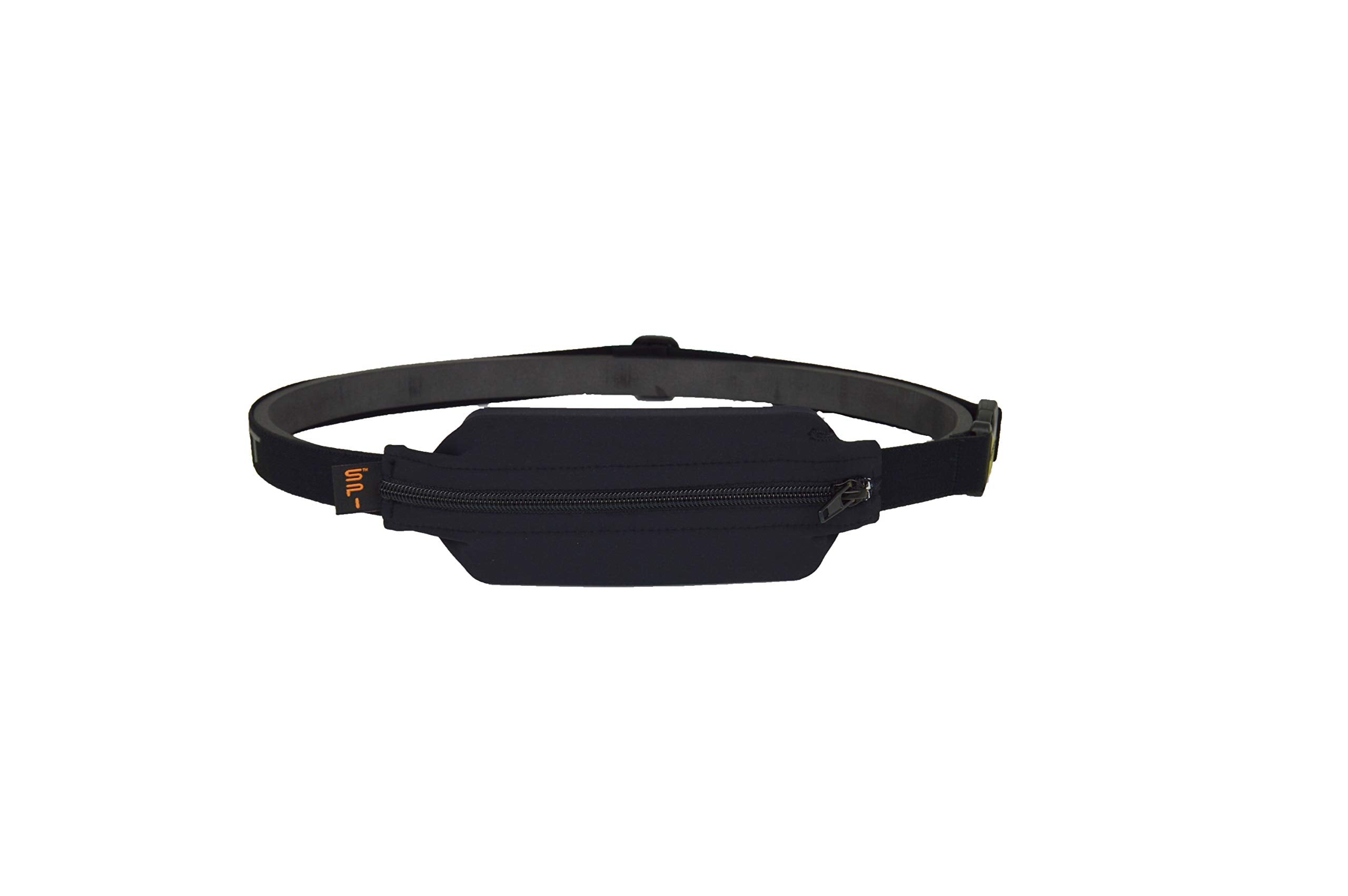 SPIbelt Diabetic Belt front view shows a discreet insulin pump pocket for daily wear.