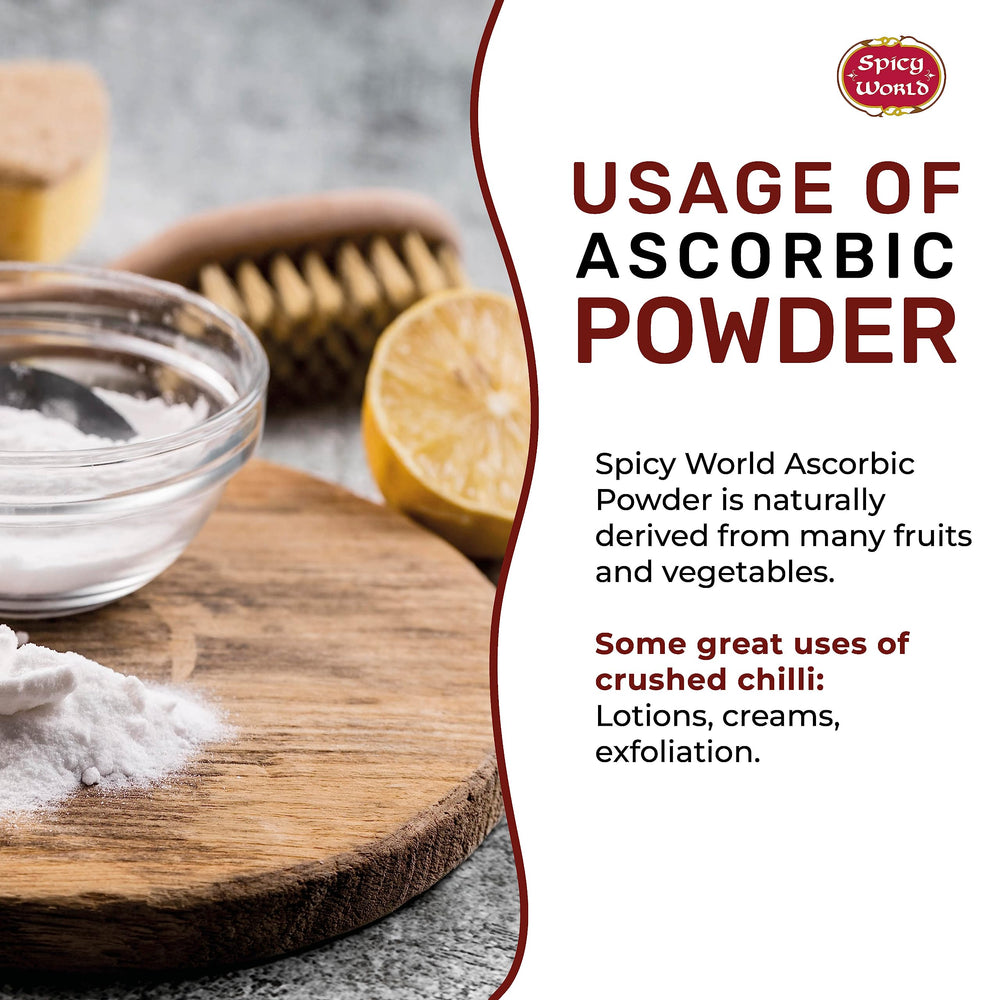 Spicy World ascorbic acid powder for DIY skincare and lotions
