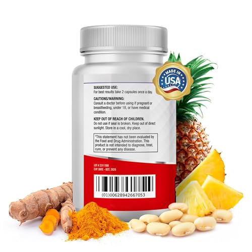 Spike Protein Detox bromelain-500mg close-up emphasizes digestive-support potential.
