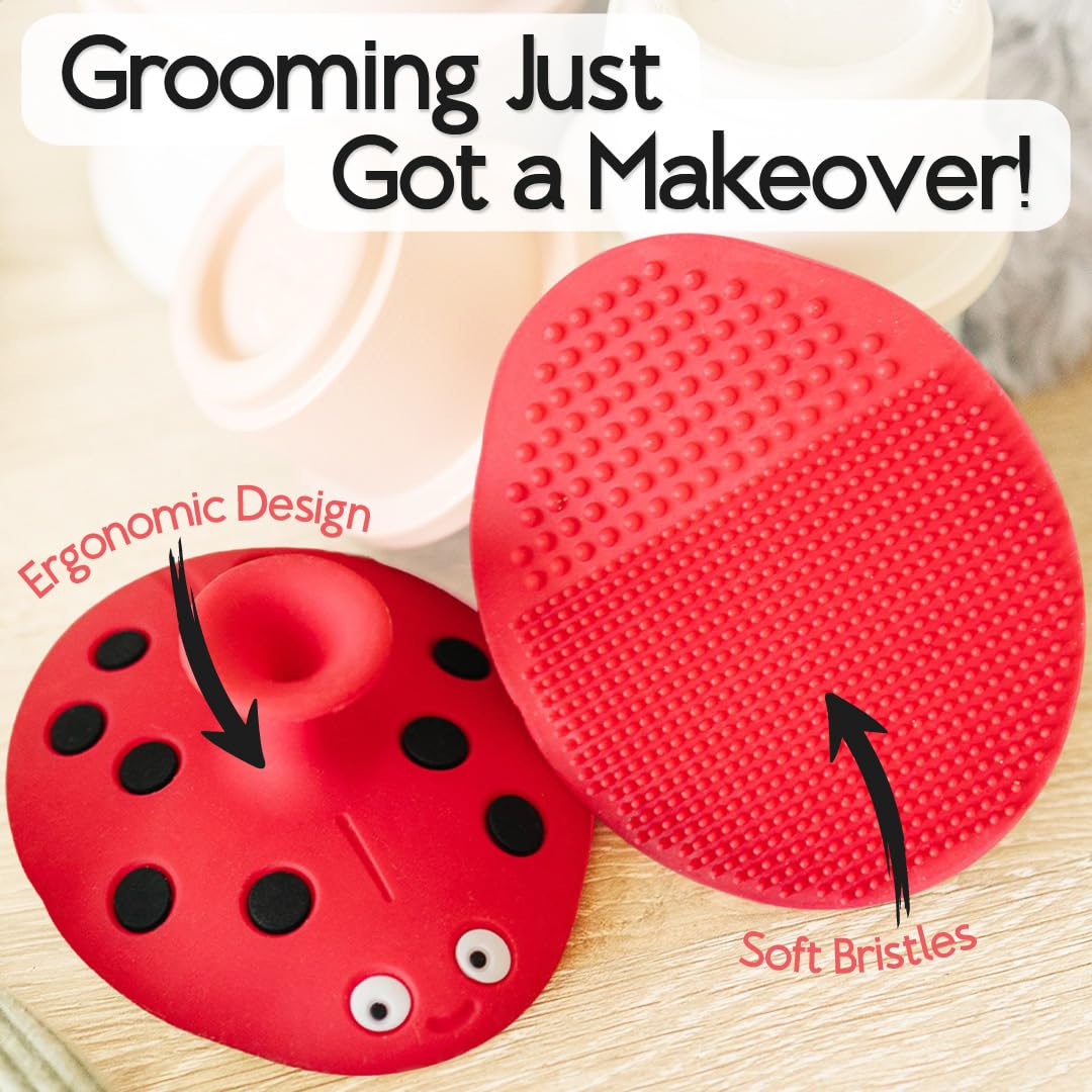 SplashEZ BPA-free silicone scrubber safe for delicate scalps
