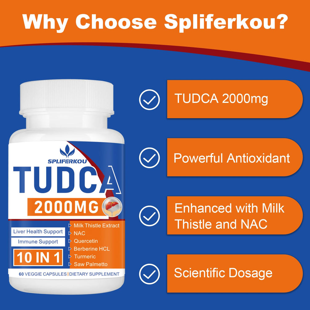 Spliferkou Tudca with milk thistle and NAC visualization for antioxidant protection