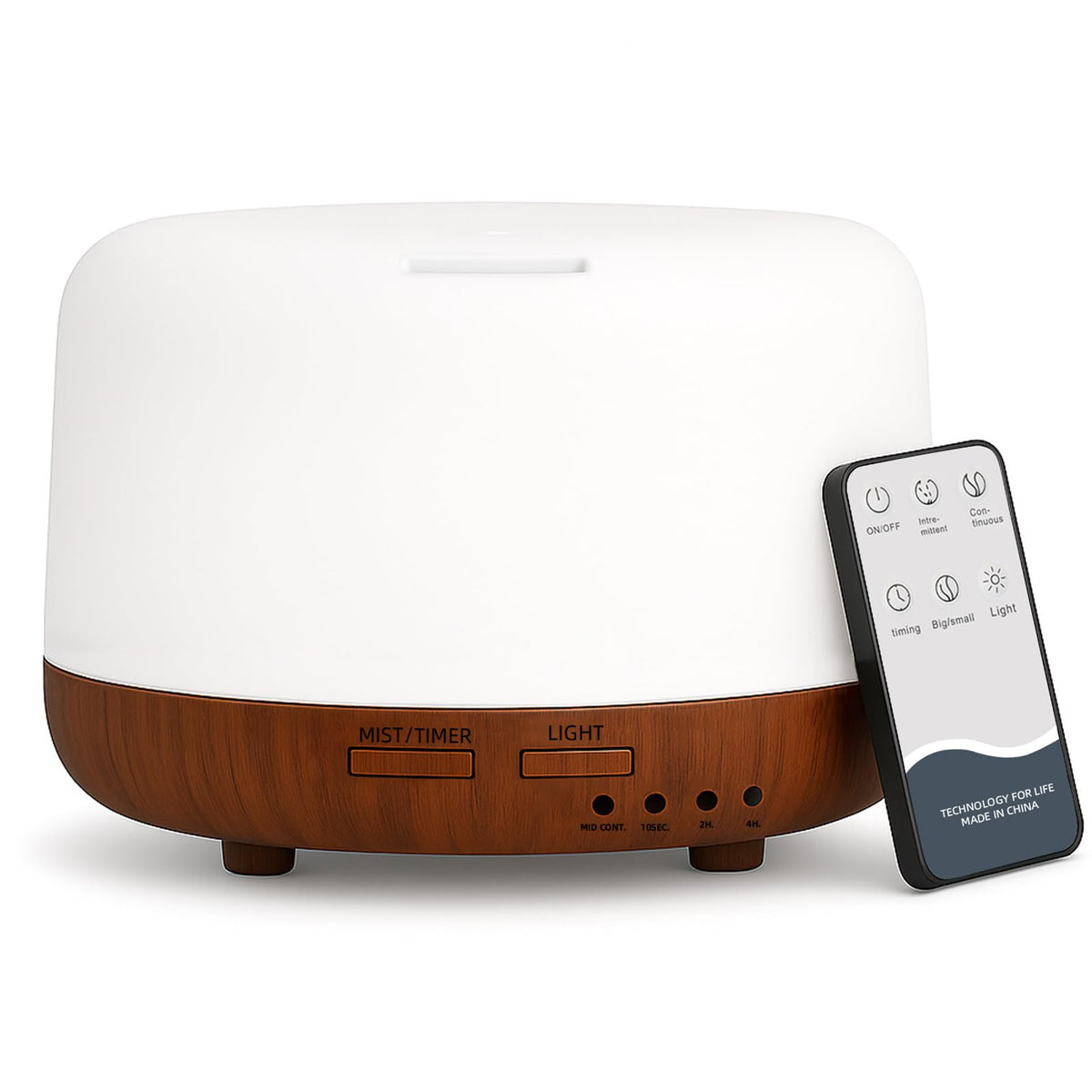 SPLITSKY 300ML diffuser emits a soft mist for a calm bedroom ambience.