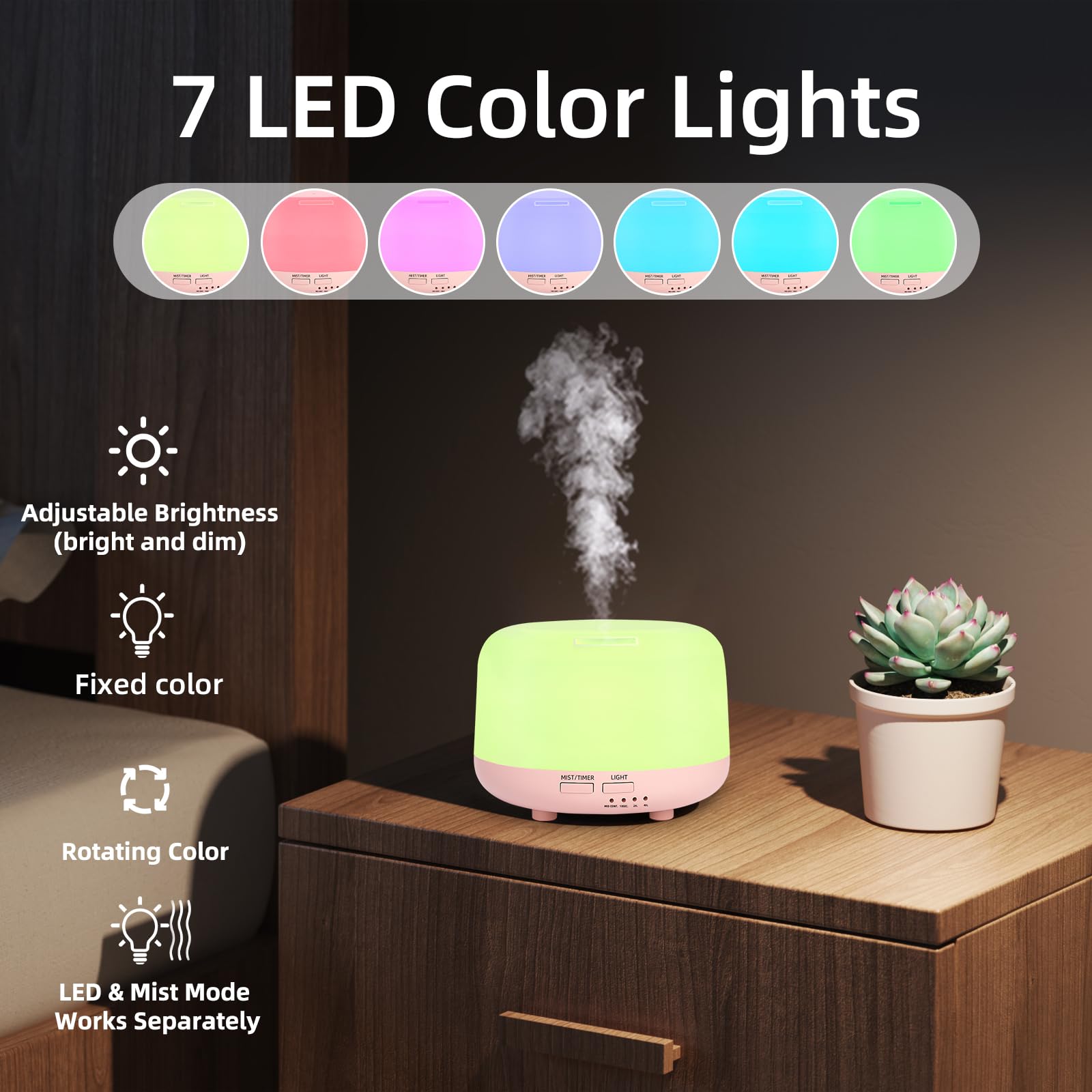 SPLITSKY diffuser suited for bedroom, office, and living spaces