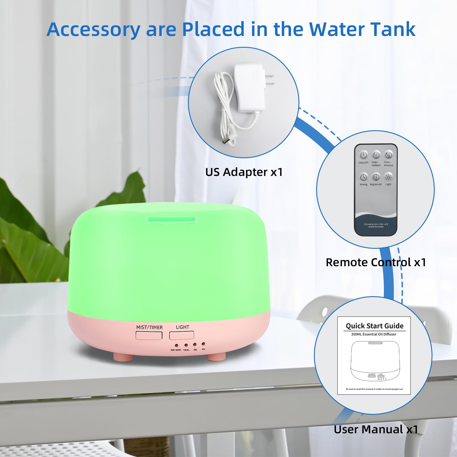 SPLITSKY diffuser with waterless auto shut-off for safety
