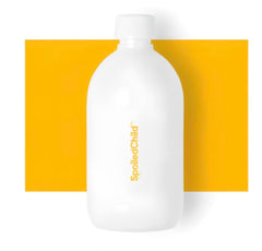 SpoiledChild Collagen bottle pour showing an easy daily serving for skin and hair.