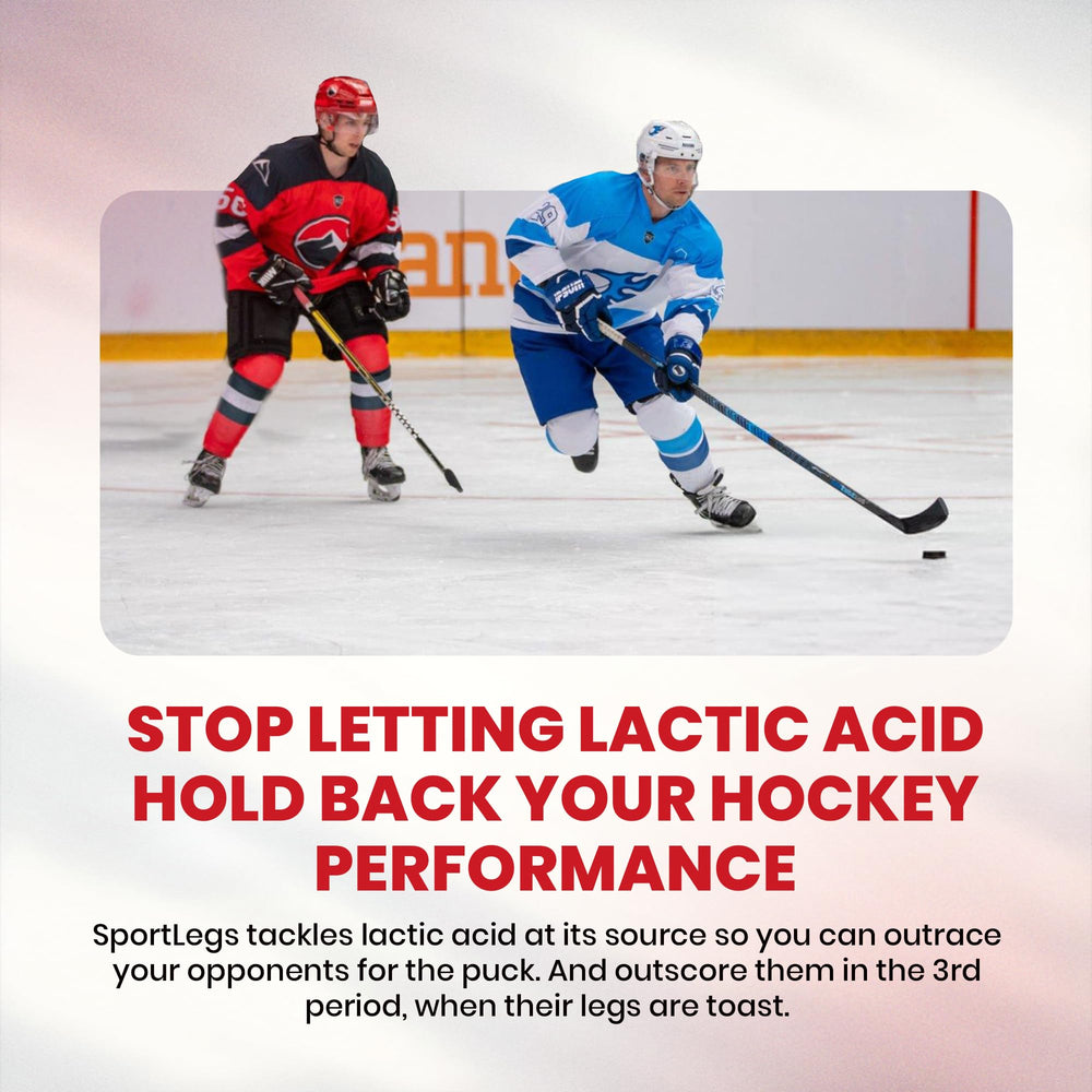 SPORTLEGS preworkout reminder image shows fast, convenient pre-event boost