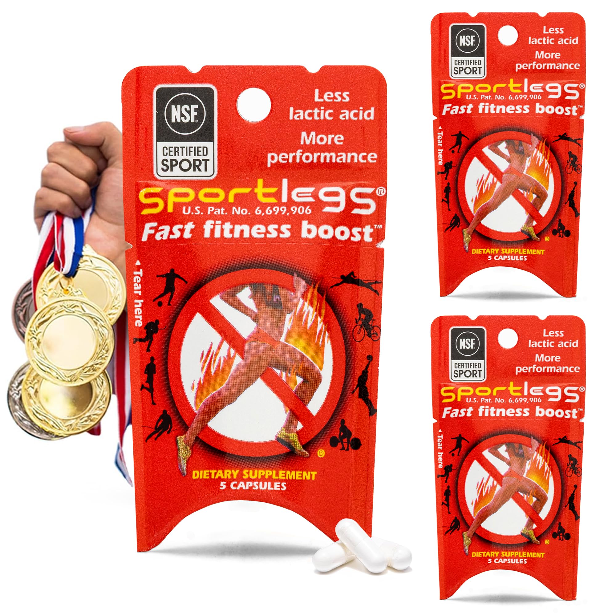 SPORTLEGS trial pack bottle for on-the-go workouts and testing performance gains