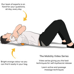 Sports Medica Peanut Ball aids pregnancy relaxation and pelvic positioning.