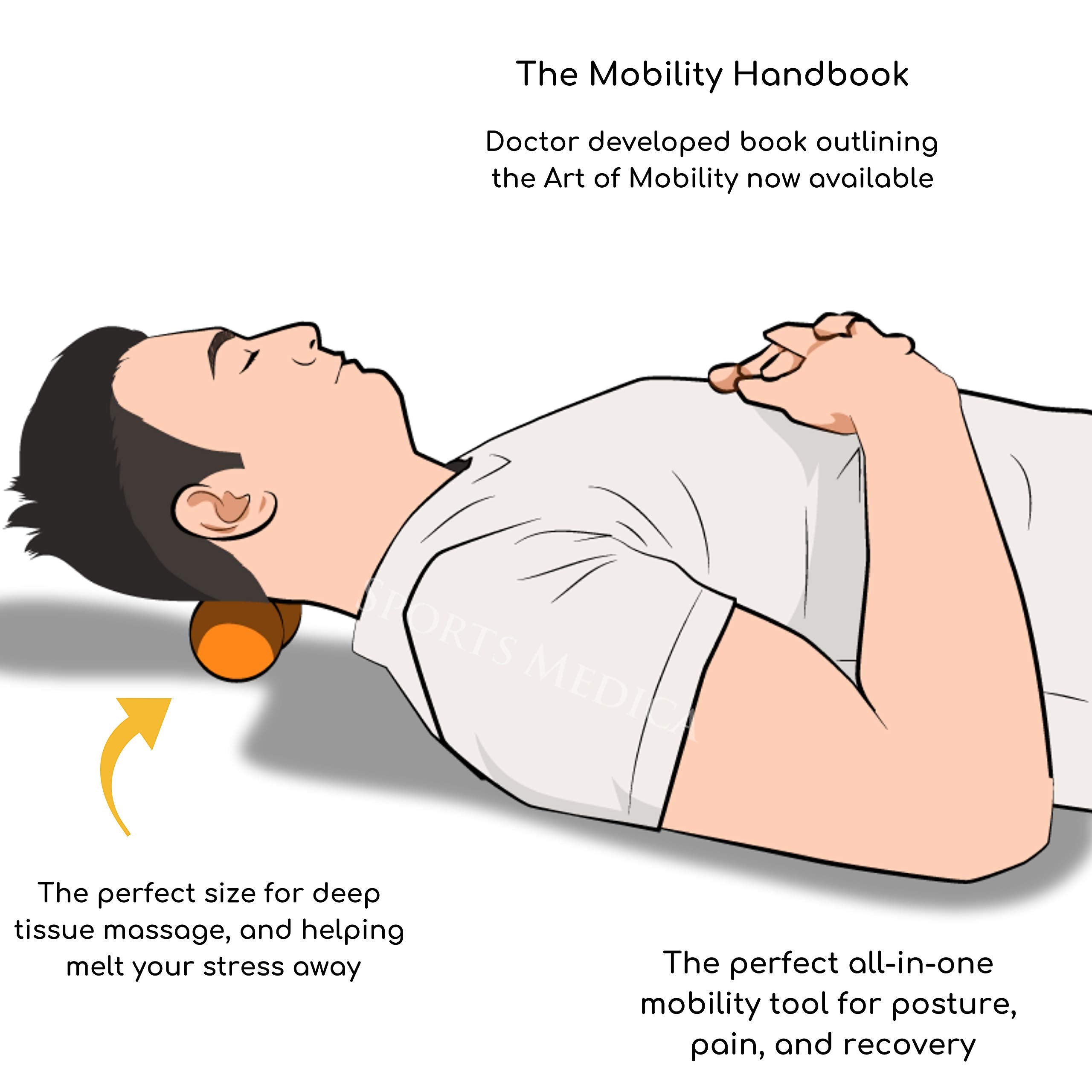 Sports Medica Peanut Ball enhances yoga warmups and mobility sessions.