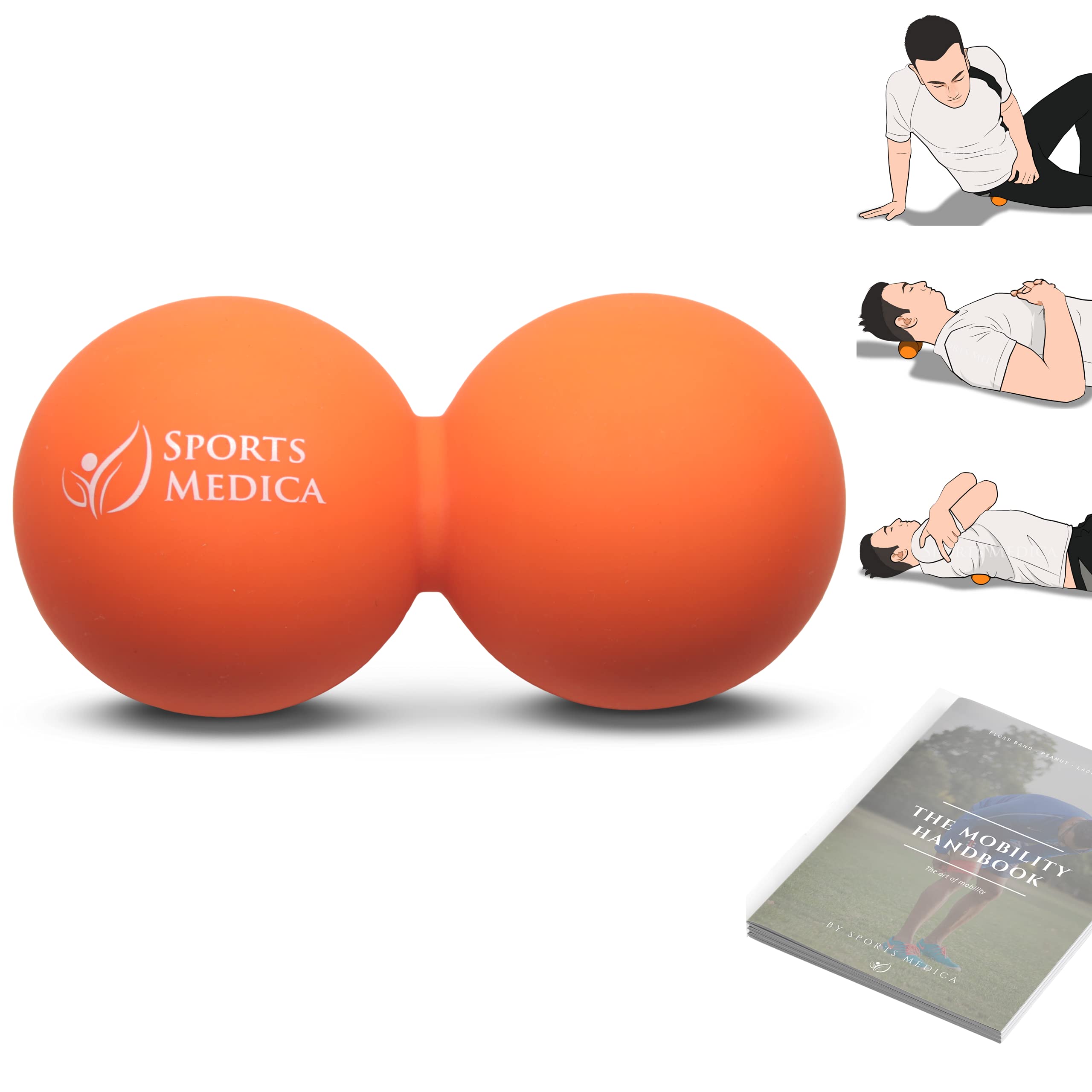 Sports Medica Peanut Massage Ball targets back therapy and trigger point relief.