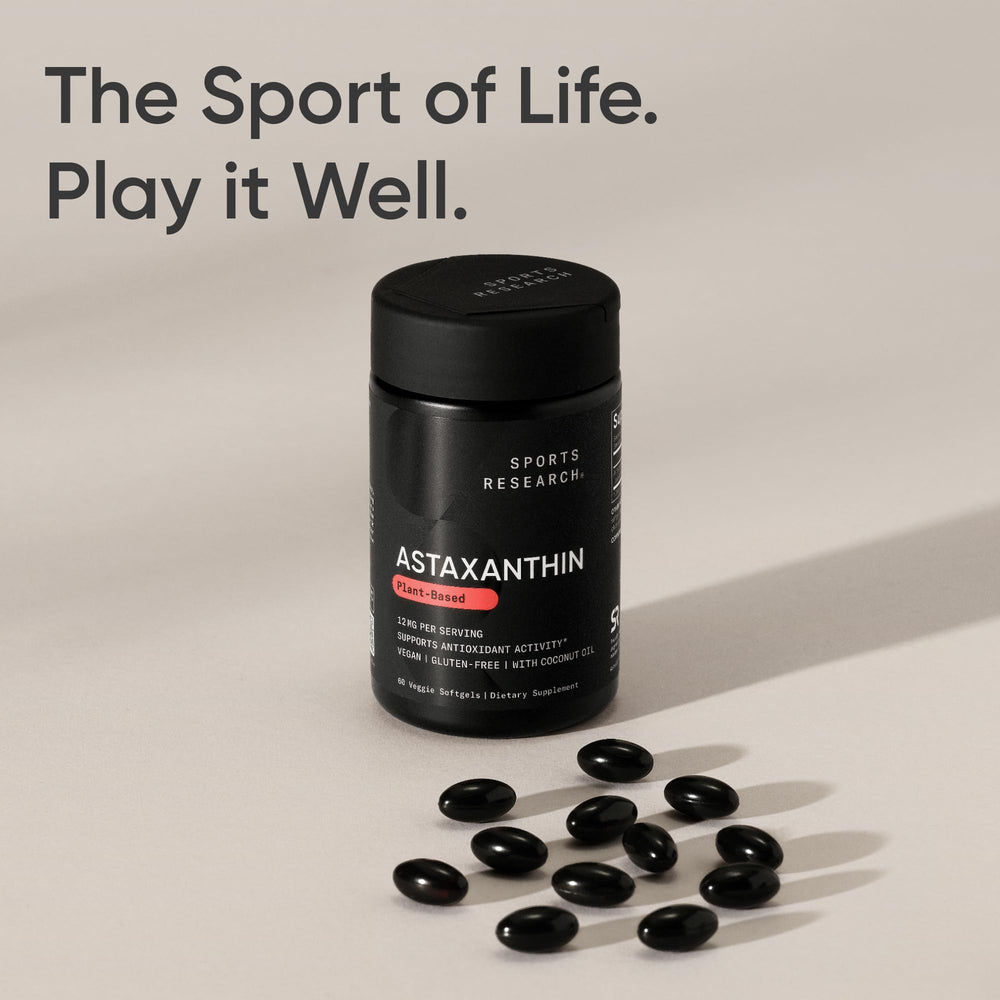 Sports Research 60-count bottle on counter for daily routine.