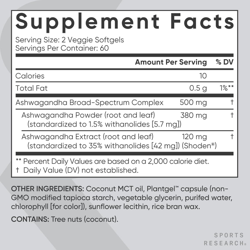 Evening routine with Sports Research Ashwagandha softgels for sleep quality
