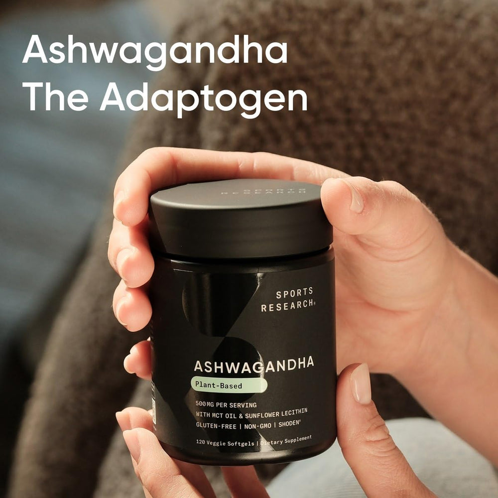 Sports Research Ashwagandha softgels gluten-free-icon emphasizing gluten-free options