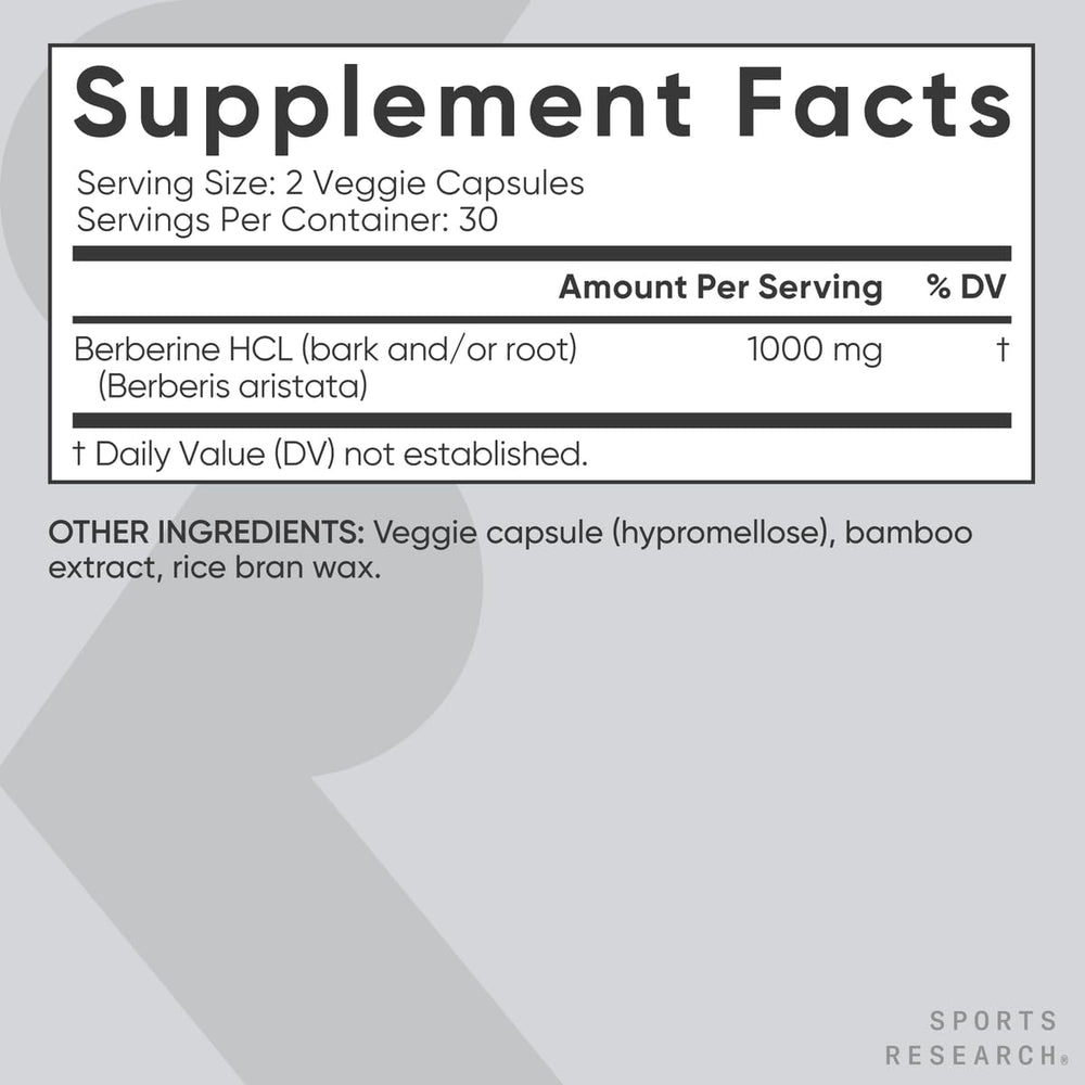 Berberine capsules with a glass of water for easy daily intake.