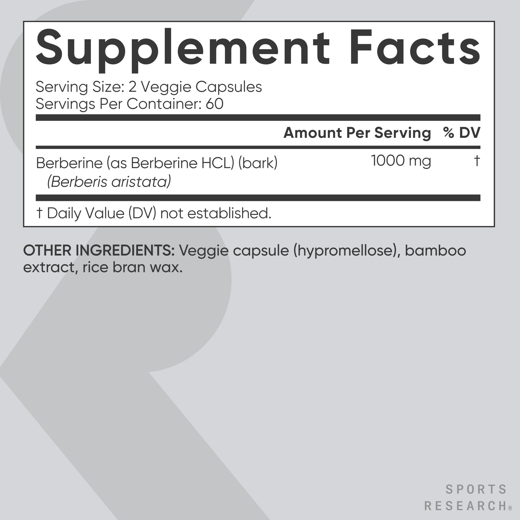 Berberine in a daily wellness routine setting by Sports Research.