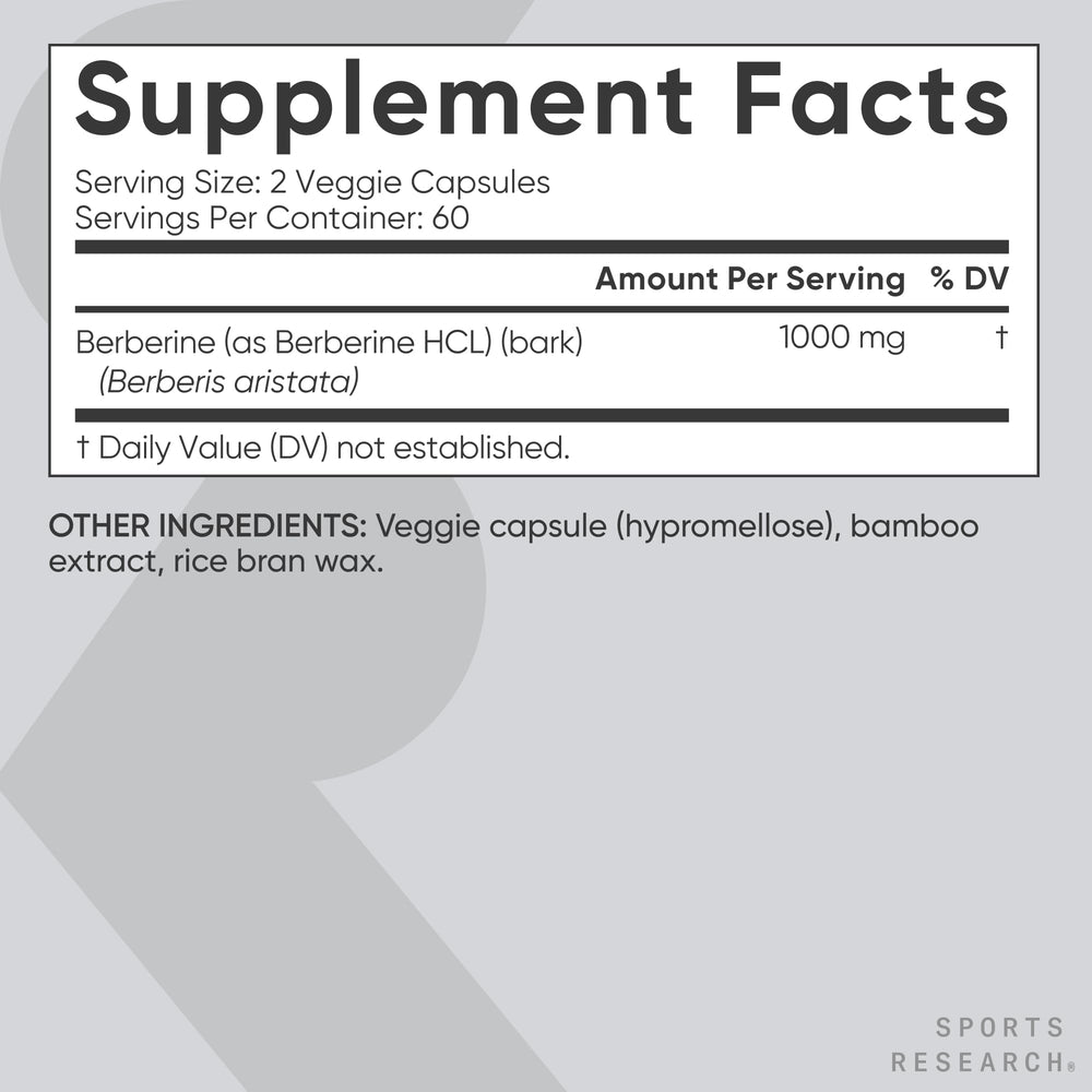 Berberine in a daily wellness routine setting by Sports Research.