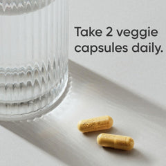 Vegan berberine veggie capsules ready for daily use.