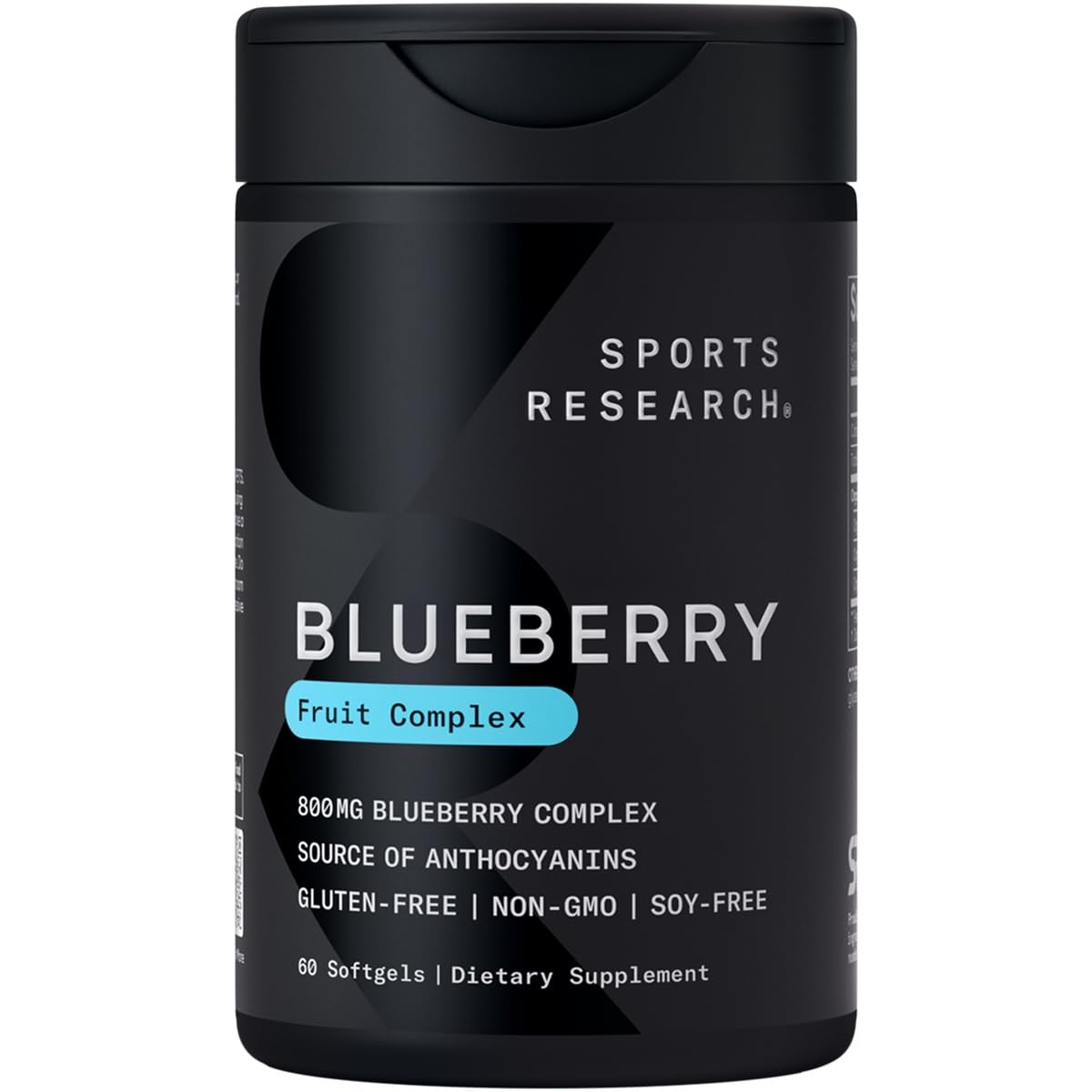 Sports Research Blueberry Capsules bottle for easy daily antioxidant support