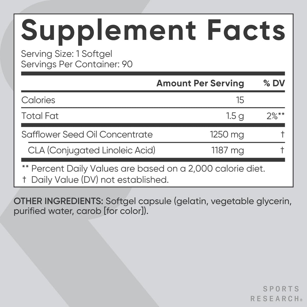 Sports Research CLA US-made badge indicating quality control.