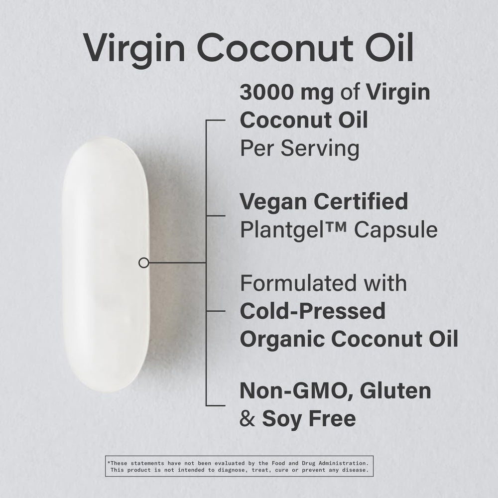 Sports Research coconut oil softgels close-up showing amber capsules