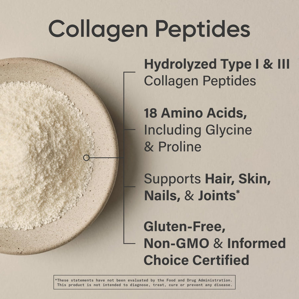 Sports Research Collagen Peptides smoothie glass highlights versatile mix-in for active days.