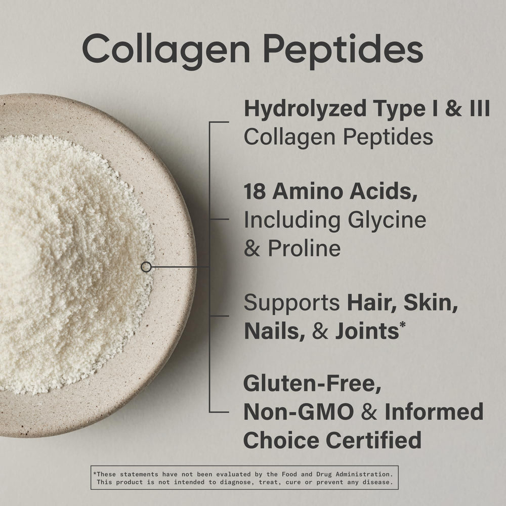 Sports Research Collagen Peptides blended into a smoothie, supporting skin-friendly hydration.